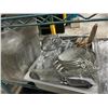 Image 3 : Asst. Insert Pans w/Tongs, Mixers, Strainers, Utensils, Supplies On Shelf