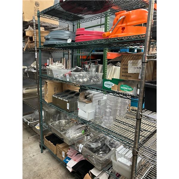 Metro Green Coated 6 Shelf Storage Rack