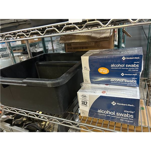 Alcohol Swabs   6 Boxes   400/EA,  Bus Pan