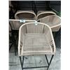 Image 2 : 14-Black Framed Beige Seat Bar Stools - 14 X $
