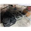 Image 2 : Bins 4 w/Sandwich Baskets, Fry Bins, Utensils, Tumblers, Cambro Bins
