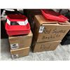 Image 1 : Large Lot Red Sandwich Baskets - 6 Boxes