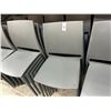 Image 1 : 74-Grey Plastic Dining Chairs - 74 X $