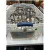 Image 1 : Bin w/6 Small Round Chafing Stands