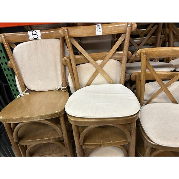 120-Bentwood Padded Dining Chairs - 120 X $