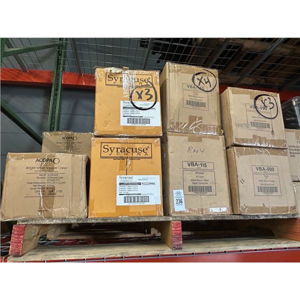 Pallet w/Asst. Dinner Plates, Platters