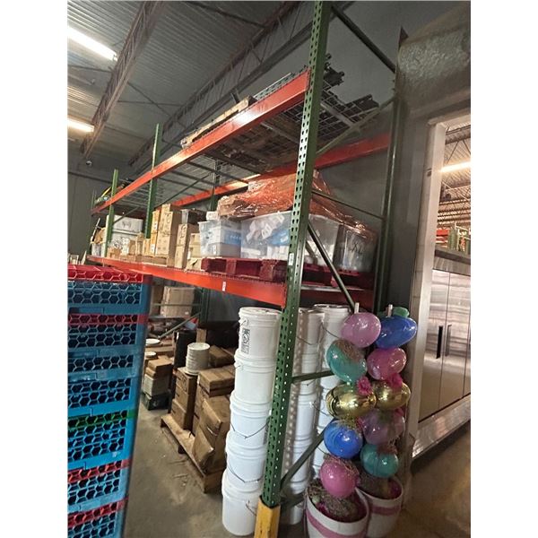 3- 12' T  X  12' W  Pallet Rack Section  4UPS/16CBS, Waterfall Decks - 3 X $