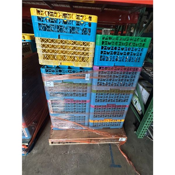 Pallet Dish Water Racks, Glassware