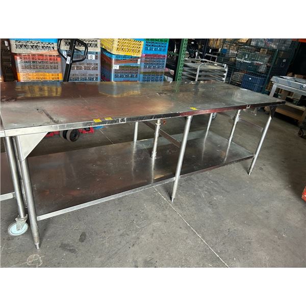 3'  X  8'  Large Worktable w/Undershelf