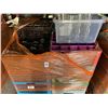 Image 1 : Pallet of Dish Washer Racks w/Asst. Glassware, Wine Crafts