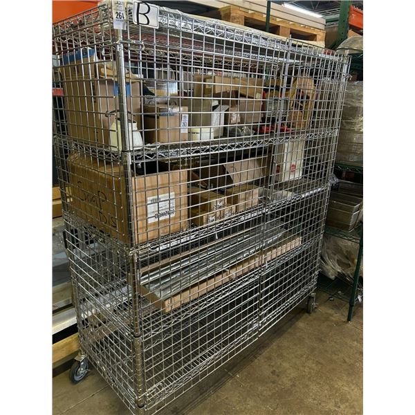 Metro 5 Shelf Security Cage Cart