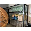 Image 1 : 8'  X  6'   3 Shelf Storage Shelf w/Glass Shelves