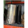 Image 1 : SS Patio Waste Cans 2, Black Half Moon Metal Waste Cans - 2