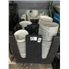 Image 1 : Cambro Dish Carts 2, Large Lot Asst. Dishes