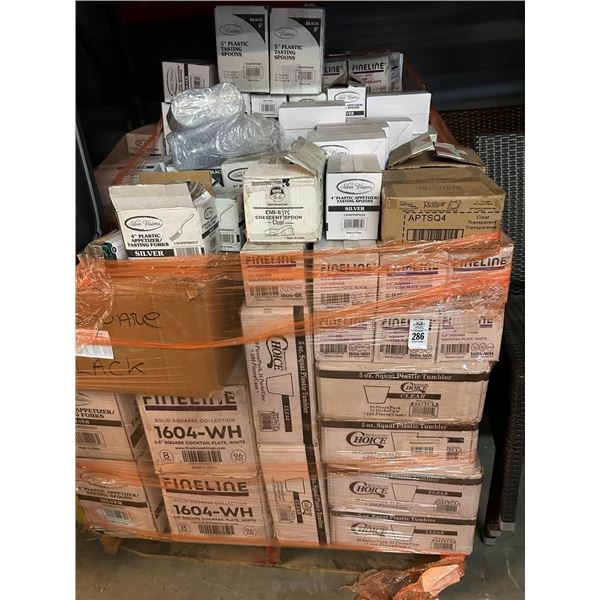 Large Pallet Full Chrome Style Plastic Asst. Utensils