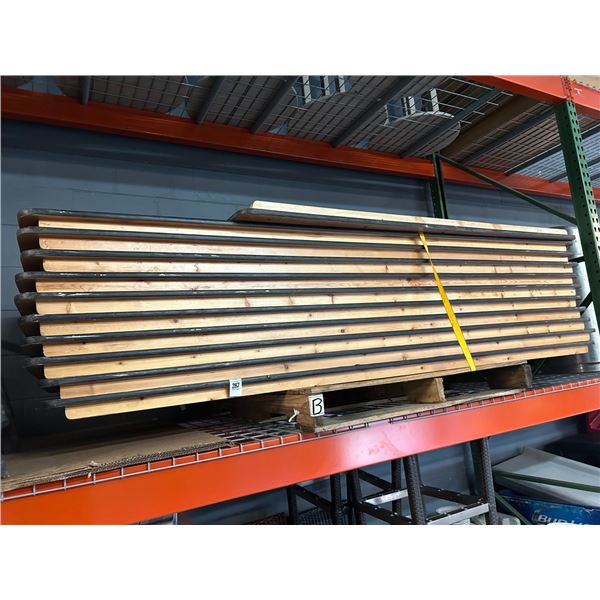 11-Wood 8' Folding Banquet Tables 10/6'  1  - 11 X $