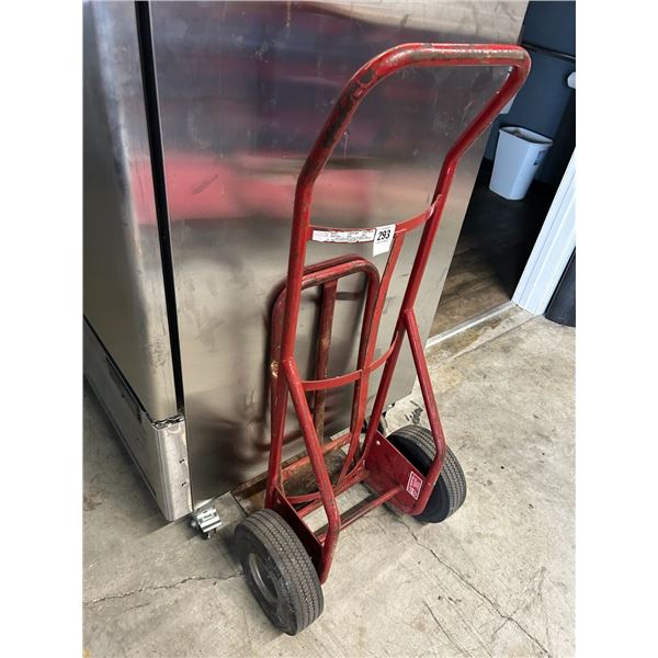 Red Tire Hand Truck w/Extension
