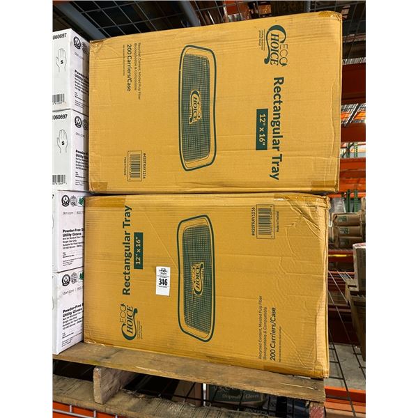 6-Case  200/EA  Rectangular Trays - 6 X $