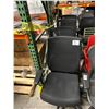 Image 1 : 4-Black Secretarial Chairs - 4 X $