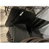 Image 1 : 12-Black Plastic Patio Dining Chairs - 12 X $