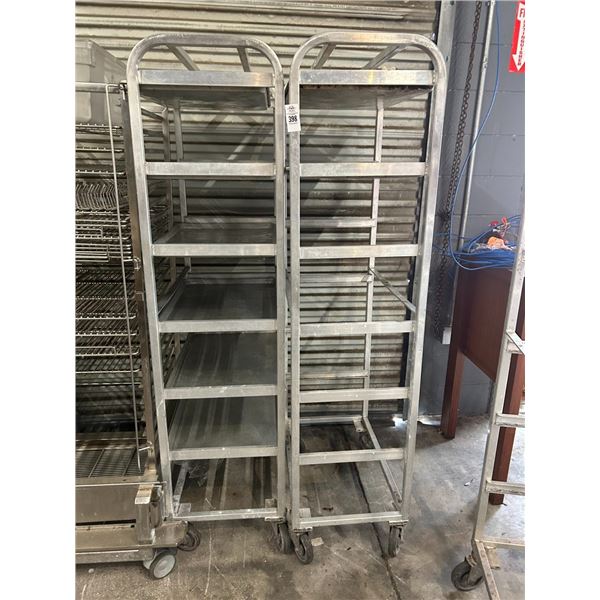 2 Alum Tray Carts, 8 Sheet Pans
