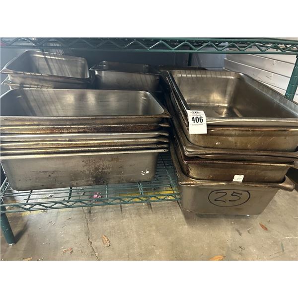 12-Full Water Pans - 12 X $