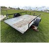Image 16 : TILT BED TRAILER - 8-FT 9-IN BED - PULLS GREAT!