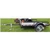 Image 5 : TILT BED TRAILER - 8-FT 9-IN BED - PULLS GREAT!