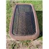 Image 5 : ALL-WEATHER WICKER WITH A METAL FRAME AND INSET GLASS TOP - IN EXCELLENT CONDITION!