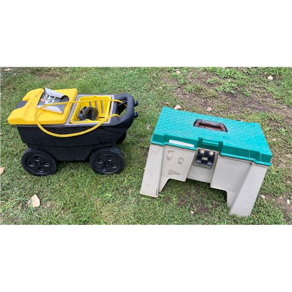 ARMOR ALL ULTIMATE CAR CARE CADDY AND STEP STOOL TOOLBOX