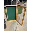 Image 1 : WOODEN WALL-MOUNTED DISPLAY CASE OR SHADOW BOX WITH A GLASS DOOR