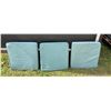 Image 2 : THREE LIGHT BLUE SQUARE SEAT CUSHIONS