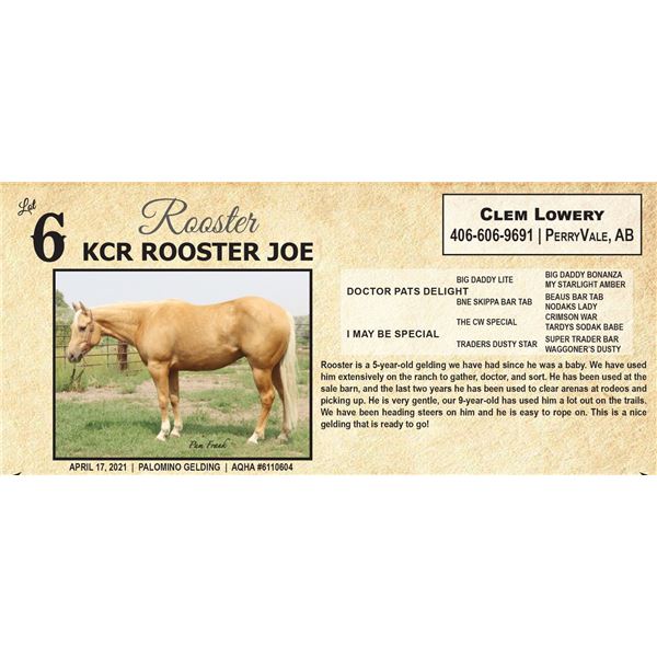 KCR ROOSTER JOE