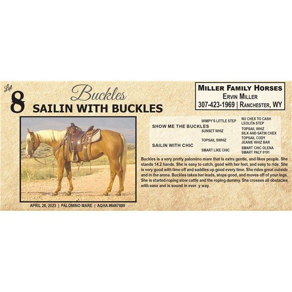 SAILIN WITH BUCKLES