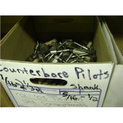 BOX OF COUNTERBORE PILOTS & CHUCKS