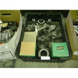 BOX OF ASSORTED TOOLS AND TOOL HOLDERS