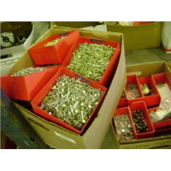 BOX OF BUTTON TYPE CAMLOCKS/HUCK BOLTS