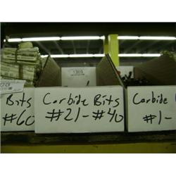 BOX OF CARBIDE BITS