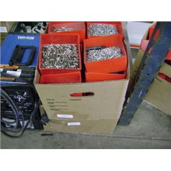 BOX OF NUTS/BOLTS/WASHERS
