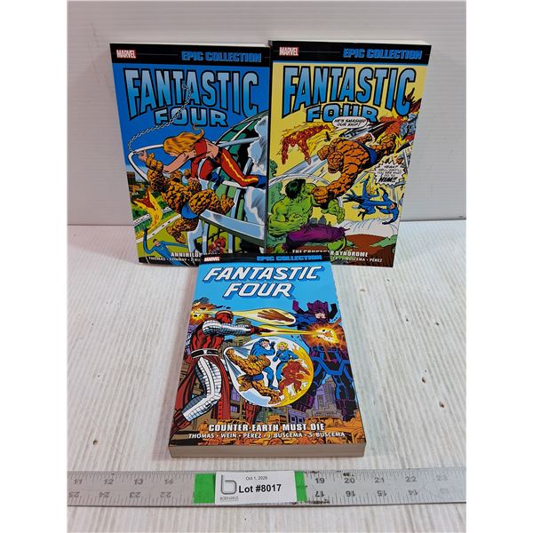 (3) Marvel Fantastic Four Epic Collection Graphic Novels