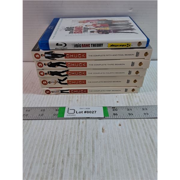 Complete DVD Series of"Chuck",Blu-Ray @nd Season of Big Bang Theory