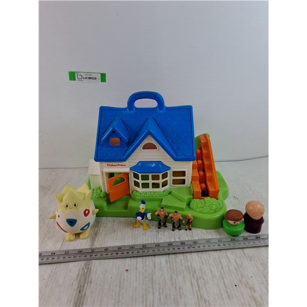 Fisher-Price Play House, Donald Duck Toy, Pokémon Togepi Toy