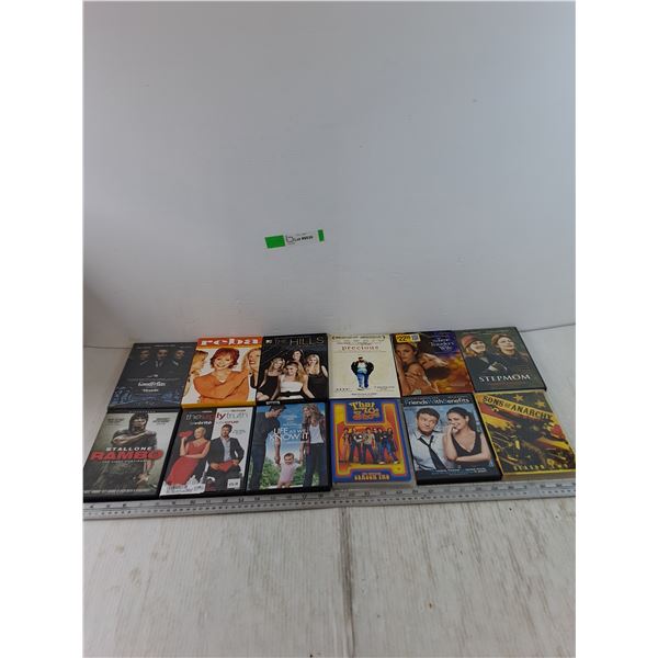 Assorted TV Shows and Movies DVDs, Goodfellas, Rambo, Reba, Sons of Anarchy