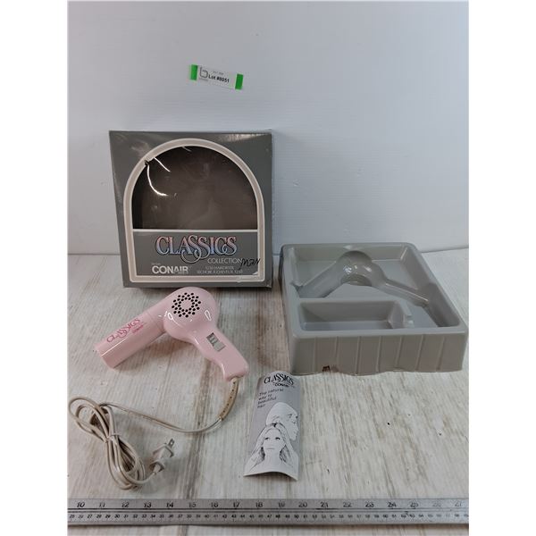ConAir Classics Collection 1250 Hairdryer Tested Works with Manual