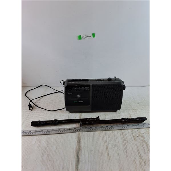 (2) Yamaha Recorders, GE Radio Cassette Recorder and Radio Tested Works