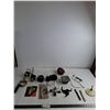 Image 1 : Various Automotive Hardware; Tape Measure, Auto Dust Brush, Brake Light, Misc