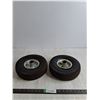 Image 1 : (2) 4:10/3:50-4 Hand Truck Tires & Rims ( needs tubes)