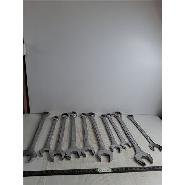 (10) Piece Large Combination Wrenches 1-5/16"-2" ( cannot ship)