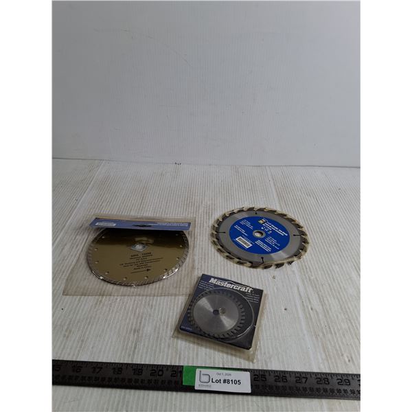 (3) Saw Blades (new)