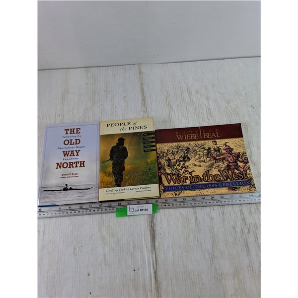 (3) Books, The Old Way North, People of The Pines, War in The West
